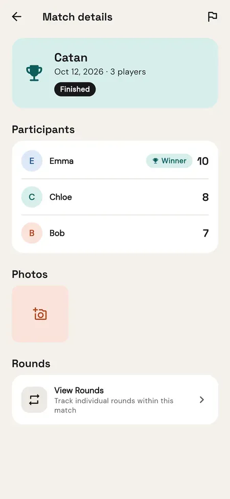 Match details