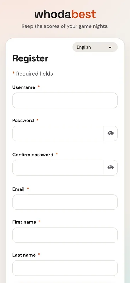 Sign up