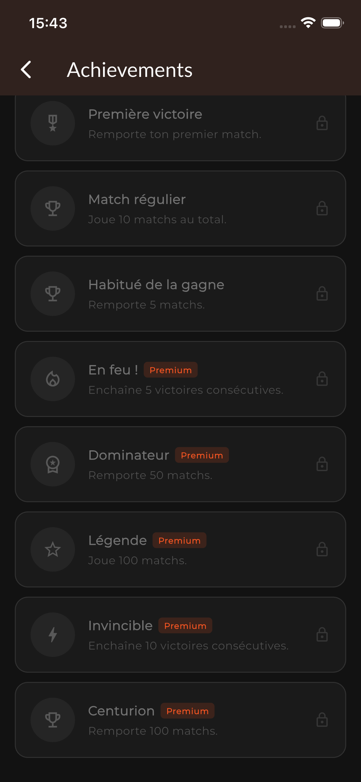 Succès verrouillés (Premium)
