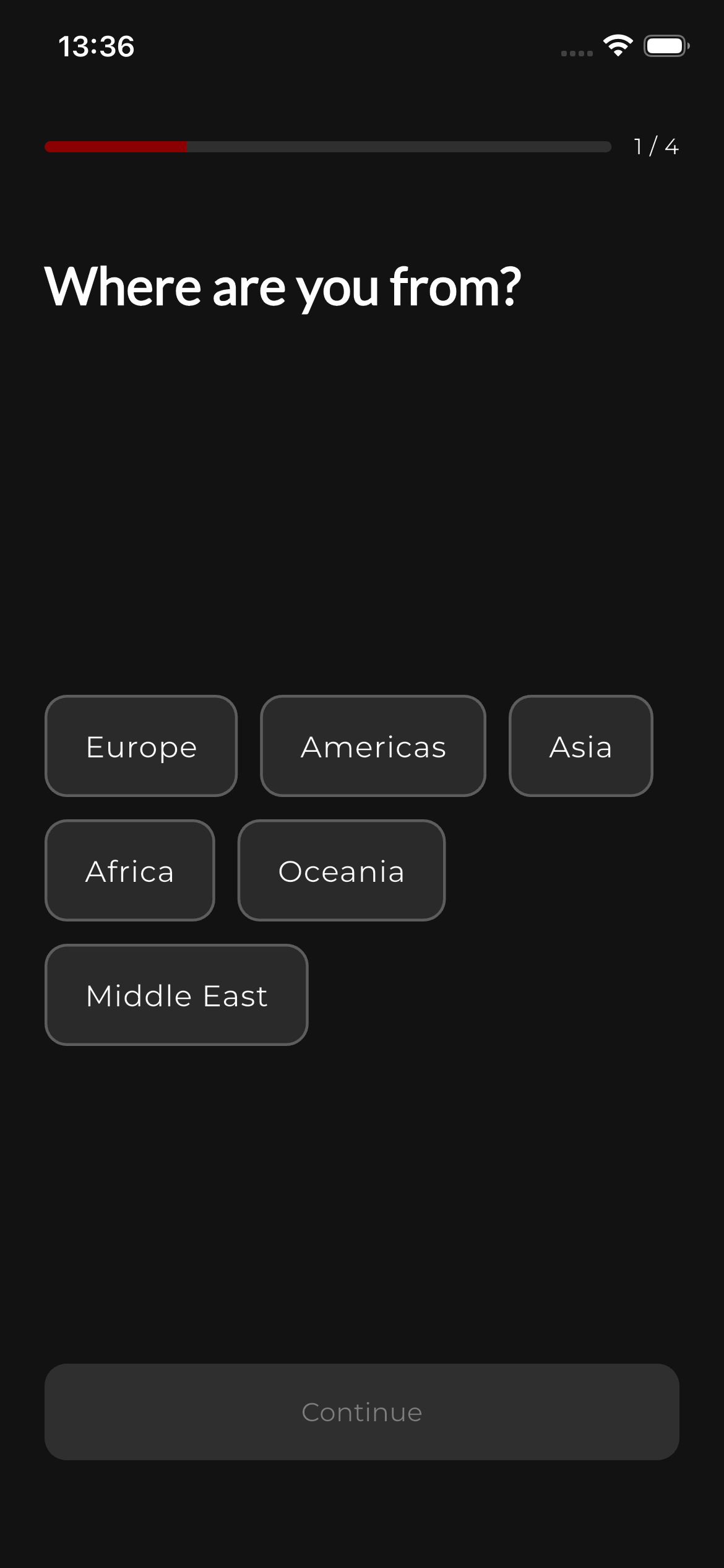 Étape 1 — Région