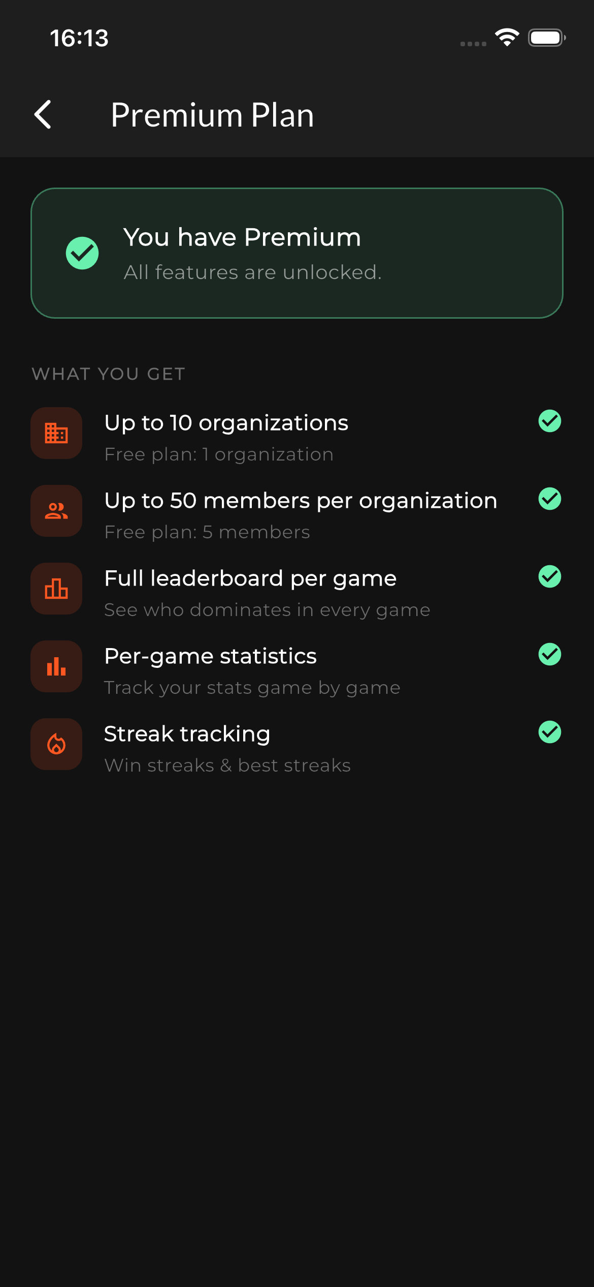 Écran Premium — abonné